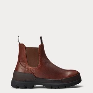 NWT Men’s Polo by Ralph Lauren Leather Oslo Chelsea Boot